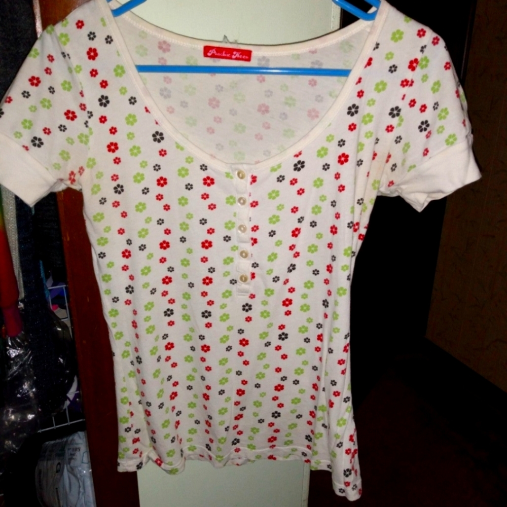 Sm/med short sleeve top
